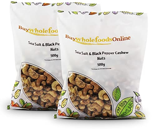 Sea Salt & Black Pepper Cashew Nuts 1kg (BWFO)