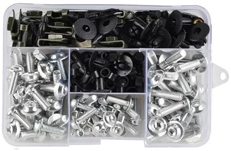Werkzeugkasten Verkleidung Schrauben Schrauben Kit Mutter Clips Für DUCATI 848 SCRAMBLER DIAVEL MONSTER 821 796 797 696 950 MULTISTRADA 1200 PANIGALE V4 V2(Silber)