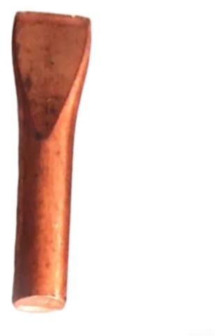 Pointe de fer à souder 500 W en cuivre à tête plate chauffée externe avec bord coupant pour soudure de grande surface, bornes épaisses et tâches de soudure robustes, couleur cuivre