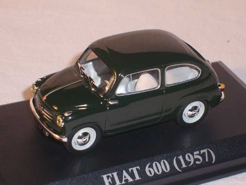 Del Prado FIAT 600 GrÜn Schwarz 1/43 Modell Auto Modellauto Sonderangebot