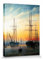 1art1 Caspar David Friedrich Poster Ansicht Eines Hafens, 1815-16 Bilder Leinwand-Bild Auf Keilrahmen | XXL-Wandbild Poster Kunstdruck Als Leinwandbild 40x30 cm