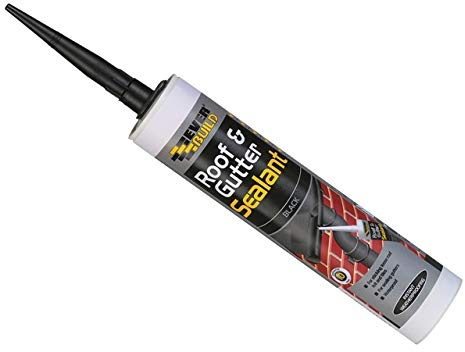 Everbuild - Roof & Gutter Sealant Black 310ml - EVBROOFBL