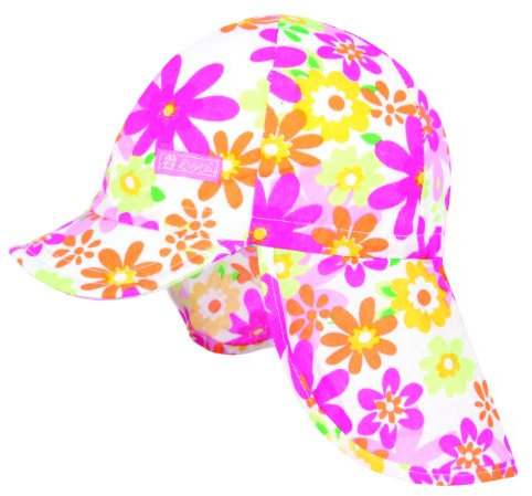 Döll Mädchen Baseballmütze mit Nackenschutz Mütze, Rot-Pink (2064 Shocking pink), 49