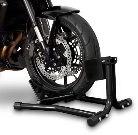 Constands Easy Classic - Motorradwippe Suzuki SV 650 für Anhänger Transportständer Montageständer Vorderrad Schwarz