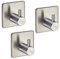 3 x SO-TECH® Gancho PANDORA Autoadhesivo 3M Acero Fino Inoxidable para la Cocina y el Baño/Gancho de Pared/Gancho