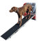 Petigi Hunderampe Hundetreppe Auto Kofferraum Treppen Rampe Einstiegshilfe für Hunde Klappbar Aluminium Auswahl Längen 5 cm Belastbar bis 150 kg, Länge:244 cm