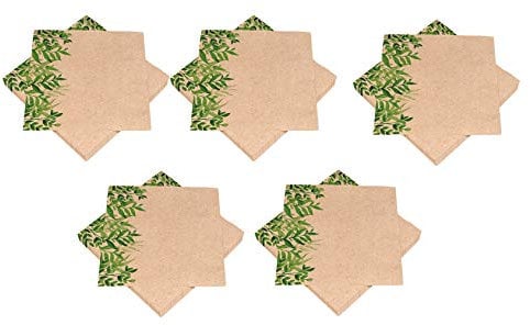 Heku Bio-Servietten 25 Stück, 2-lagig (Servietten 33x 33cm, 5 Packungen)
