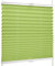 SchattenFreude Basic Klemmfix-Plissee für Fenster | Mit Klemm-Haltern | Ohne Bohren | Grün, Breite: 140cm x Höhe: 130cm