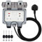 Waterproof Outdoor Socket With 3M Extension Cable - Double 13A IP66 Wall Electrical Outlets, Weatherproof Outside Plug Socket With Switched Covers