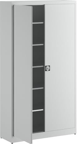 Mauser | Extrahoher Universalschrank | HxBxT 2200 x 1200 x 420 mm | lichtgrau