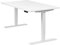 boho office® höhenverstellbarer Schreibtisch 140 x 80 cm - Elektrisch stufenlos, 2 Motoren, 3-Fach Teleskop, Memoryfunktion, inkl. Wireless Charger - Homedesk Weiß inkl. Tischplatte in Weiß