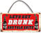 Funny Alcohol Sign Man Cave/lets get drunk and talk shite/Home Bar Home Bar Pub Hanging Plaque Vodka Gin Beer #1097