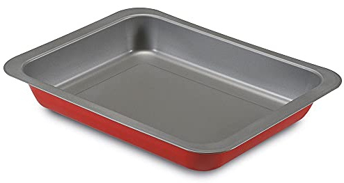 Guardini Rossana 2.0, Lasagschwarz 24 x 32 cm, Stahl mit Antihaftbeschichtung, Farbe Rot/Grau