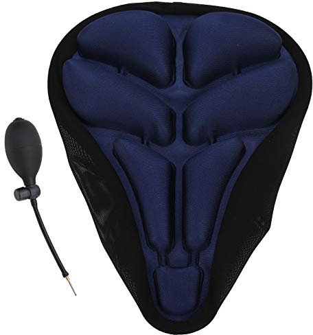SPYMINNPOO Fahrradsattel Aufblasbar, Bequem Weich Fahrradsitz Stoßdämpfer Air Fahrrad Sattel MTB Ergonomisch Bike Air Pad Herren & Damen