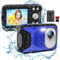 Underwater Camera lovpo 16FT Waterproof Camera with 32GB SD Card, FHD 1080P 21MP Point and Shoot Camera for Snorkeling, Swimming, Vacation, Boys, Girls