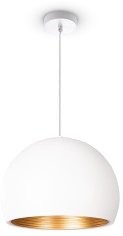 Paco Home Industrielle Hängelampe Deckenlampe Vintage Pendelleuchte Aus Alluminium Kronleuchter Ø36cm Esszimmer Küche Esstisch 1,5m Textilkabel E27