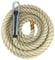 RopeServices UK 28mm Synthetic Polyhemp Gym Climbing Rope x 15 Metres Complete With Tulip Fitting One End, Resin Dipped Other End