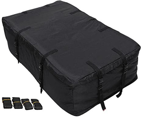 Auto Dachbox,MoreChioce Oxford-Stoff Auto Kofferraum Organizer Faltbare Dachkoffer Rutschfester Outdoor Dachträgertasche Wasserdichter Dachgepäckträger Tasche für Auto SUV,145cm x 80cm x 45cm