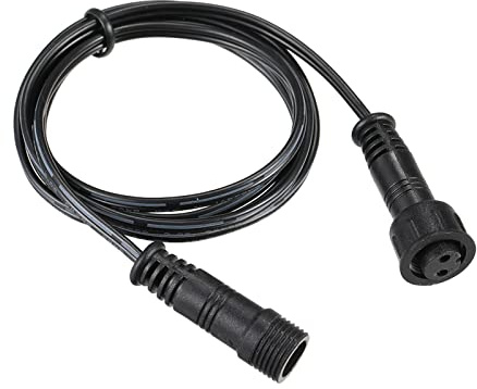 WMLBK Extension Cable for Decking Lights, IP67 Waterproof 1/2/3 Meter Black Garden 2/3/4/5 Pins Extension Cable for Outdoor LED Deck Light Power Cord (4 Pins 3 Meter)