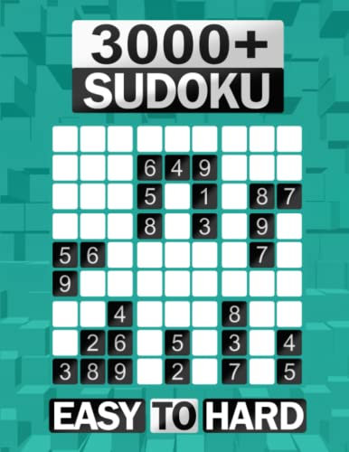 3000+ Sudoku Puzzle Book for Adults: Easy, Medium, and Hard Sudoku with Detailed Step-by-step Solutions