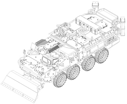 Trumpeter 1:72 - M1132 Stryker Engineer Squad Vehicle w/SOB