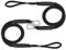 MOERAE Lot de 2 Cordon Bateau, Lignes d’amarrage élastiques pour Bateau avec Crochet, Corde Élastique Amarre pour Bateau Accessoires, Double Corde de Dock Tressée pour Bateaux, Jet Ski, Ponton, Kayak