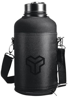 Strix Borraccia Termica Nomad da 1800 ml, Borraccia in Acciaio Inox, Senza BPA, con Tracolla, Due Tappi, Ideale per Viaggi e Trasporto di Qualsiasi Liquido, Design