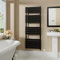Warmehaus Electric Flat Panel Heated Towel Rail Black Bathroom Ladder Radiator Warmer 1600x600mm 800W