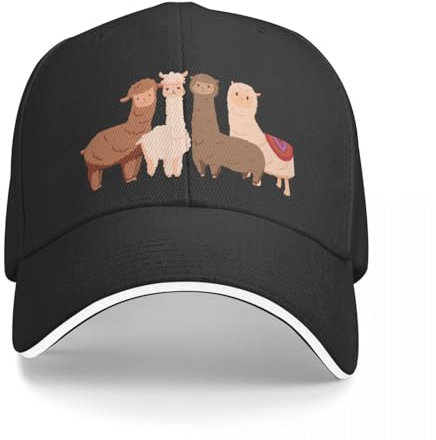 Basecap Alpaka T-Shirt Baseball Cap Sport Caps Schaumstoff Party Hüte Derby Hut Mütze Damen Herren Geschenk