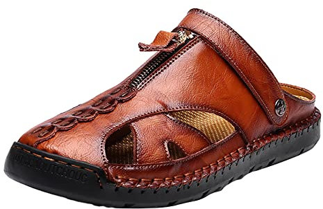 Chaussure Pied Nu Homme, Sandales Homme Sandales de Randonnée Sandales Homme d'été Chaussures de Marche Homme pour Extérieur Sport