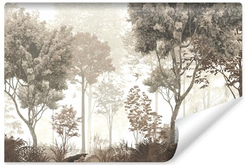 Muralo Papier Peint Auto-adhésif 3D, Vintage, Forêt - 135x90 cm