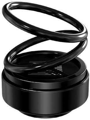 Calentador cinético Molecular portátil, Mini Calentador cinético portátil, Calentador Solar de Doble Anillo Giratorio automático para Ehicles, Nuevo Calentador cinético (Negro)