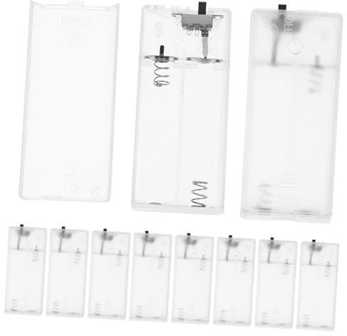 Happyyami 10stücke Transparente Batteriehalter Für Lichterketten Robuste Kunststoff-batteriebox Für Aa-batterien Ersatzteile Für Lichterkette Einfache Montage Und Universelle Kompatibilität