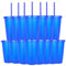 Yisituo Lot de 15 gobelets réutilisables en plastique de 480 ml avec couvercle et paille pour boissons froides, café glacé, voyage et smoothies (bleu)