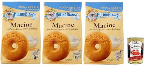 Italian Gourmet Biscotti Frollini Macine crema di latte 3 x 350g Kekse