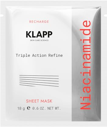 KLAPP Niacinamide Triple Action Refine Sheet Mask (1 Stück)