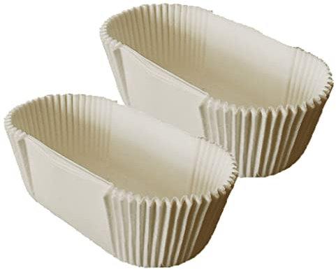 Ovale Einweg-Kasteneinlagen, 40 Stück, Eclair-Einlagen, Brot-, Cupcake-Einlagen, öldichtes Papier für Muffins, Cupcakes, Mini-Snacks, 9,9 x 3 cm