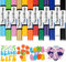 TECKWRAP Heat Transfer Vinyl Roll 12 Colour 12 x 3FT HTV Vinyl Bundle Rainbow Iron on Vinyl for T-Shirts, Clothes, Hats, Bags and Other Textiles