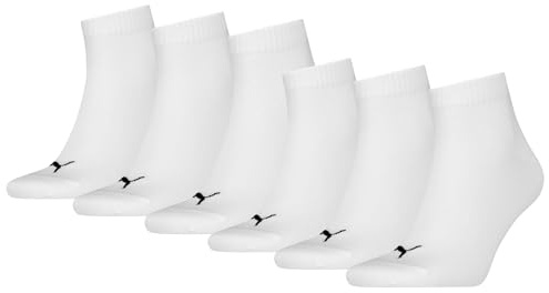 PUMA Unisex Quartersocken 6 Paar aus Baumwollmix, kurze Socken für Damen und Herren
