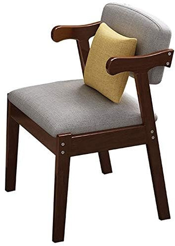 Chaise de salle à manger ventilée en tissu avec cadre en bois massif, supporte jusqu'à 150 kg, idéale pour le salon et la cuisine