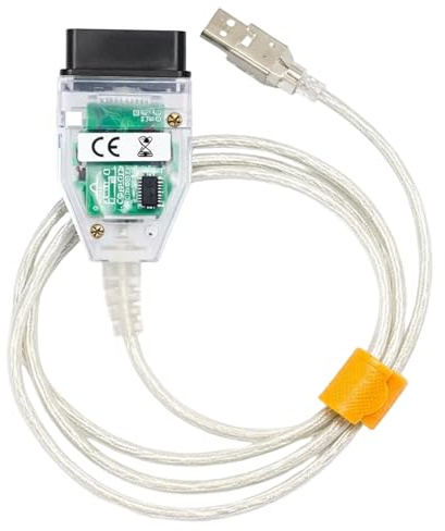 GSGFUIS USB OBD2 Diagnosekabel mit K+CAN Interface, Inklusive Schalter für Fahrzeugdiagnose und kompatible Fehlerlese Software