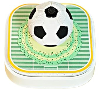 3D Kalender 2026 Fußball Form Desktop Deko