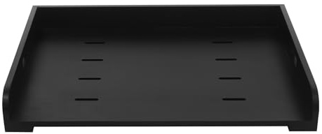 Stove Top Cover, Black Stainless Steel Wooden Gas Hob Cover with Handles, Multi-Use for Kitchen, Induction Hob Protector, Decorative Serving Tray for Kitchen Counter Space 75 * 56 * 10cm (Black)