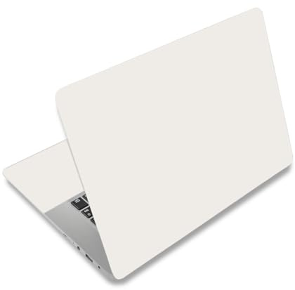 NXZGO 12.1 13 13.3 14 15 15.4 15.6 in Laptop Sticker Skin Decal, Cute Netbook Skins for Notebook PC, Universal Solid Color Vinyl Laptop Decor Decal Cover, Waterproof Art Protector I Vanilla Cream