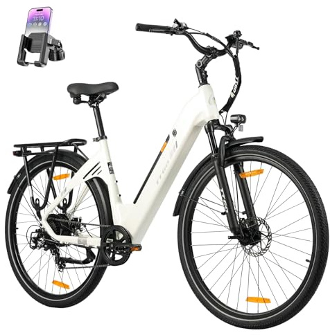 ttgo E Bike 28 Zoll Elektrofahrrad für Erwachsene, 250W Motor, 52 Nm Drehmoment, 36V 18Ah Akku, 80–120 km Reichweite, Alurahmen, 7-Gang, Scheibenbremsen, LCD Display, C3 SE