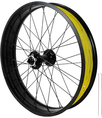 20/26 Zoll X 4,0 Fatbike-Reifen Vorderrad Felge Aus Aluminiumlegierung Scheibenbremse Steckachse 15x135mm 36-Loch-Nabe Für Snow Beach E-Bike(26IN)