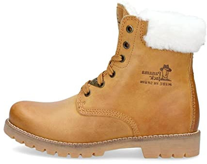 Panama Jack Panama 03 Igloo Damen Warm gefüttert Biker Boots Kurzschaft Stiefel & Stiefeletten, Gelb (Vintage), 40 EU