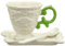 Seletti Set da Caffe' in Porcellana I-Wares con Manico - Verde