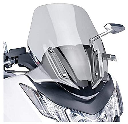 Puig 6283H Windshield Sport for Maxiscooter Honda Integra 2012-2015, Integra 750 2014-2015, Smoke, Medium