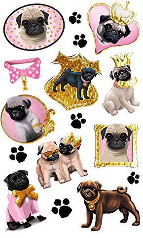 AVERY Zweckform 57875 Deko Sticker Mops 16 Aufkleber